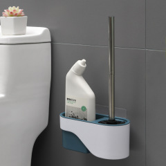 Toilet brush long handle no drilling wall-mounted household bathroom cleaning toilet brush