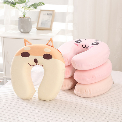 Memory Foam u-pillow Neck protection Pillow travel Artifact student Siesta Cartoon lovely u-shaped pillow neck