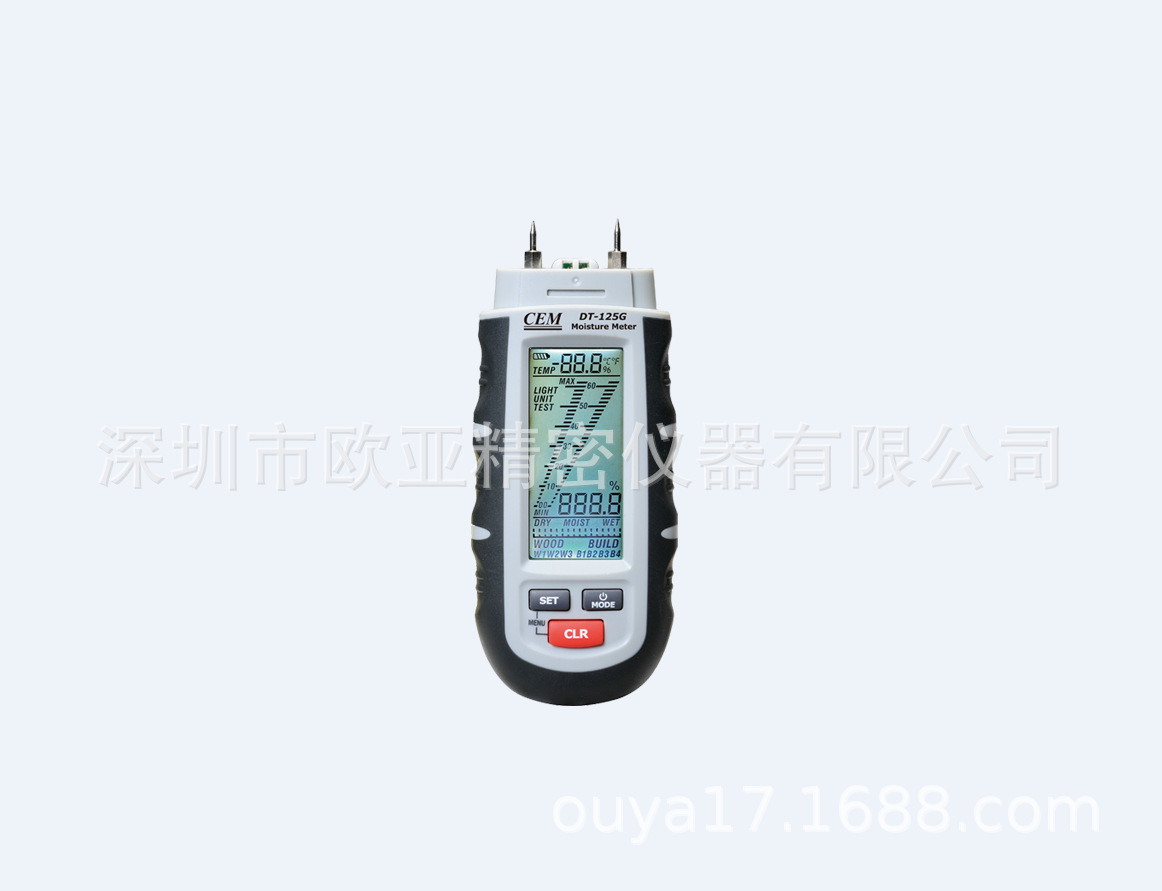 华盛昌DT-125H专业型木材水份温湿度测试仪，DT-125H纸张水分仪