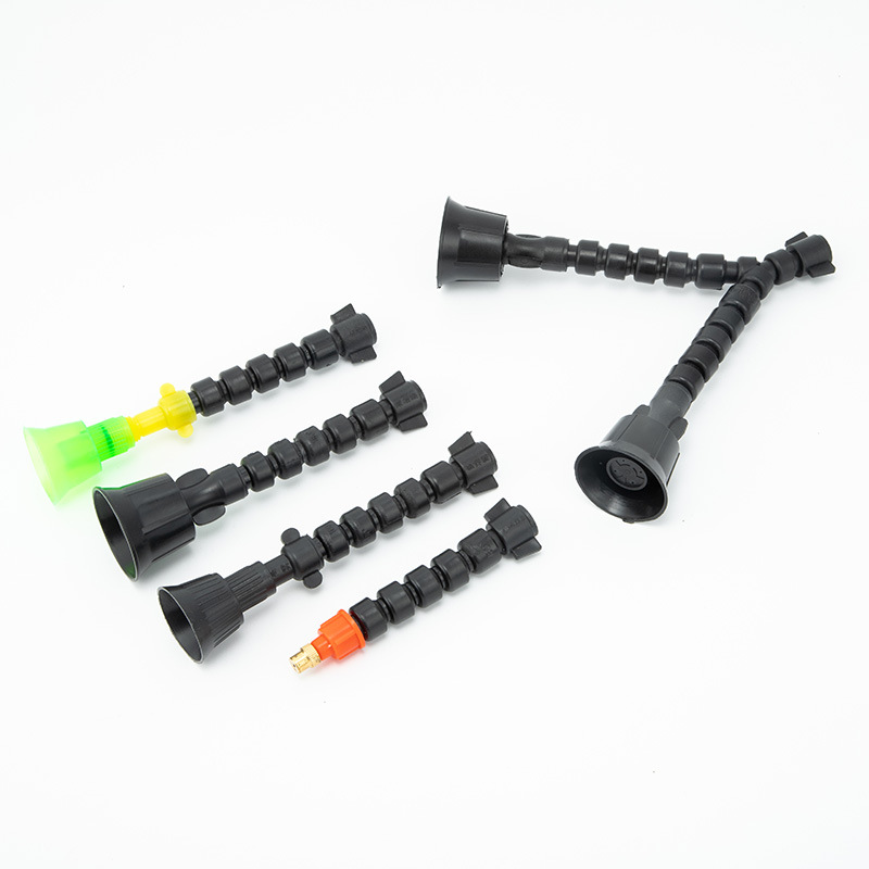 噴霧器高壓噴頭農用360度萬向噴頭塑料擋風旋轉四眼調節噴頭