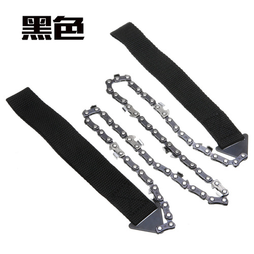 24-inch outdoor hand-pulled chain saw portable camping survival manual chain saw logging garden saw tool wire saw