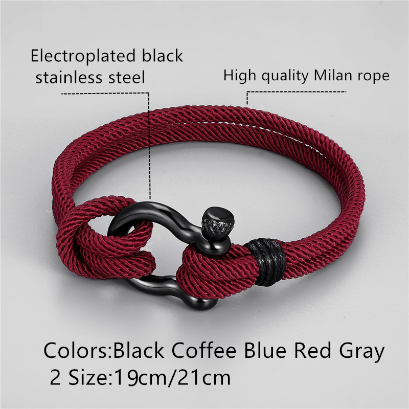 Fashion Solid Color Stainless Steel Braid Menu0027S Bracelets