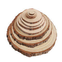 American country pine round wood chips, double-sided polished hand-painted materials, props, hand-painted crafts, directly supplied from the manufacturer