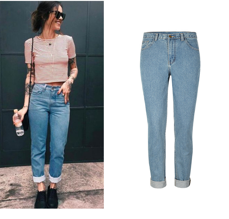 Women's Holiday Daily Streetwear Solid Color Full Length Jeans display picture 5