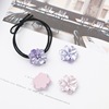 Resin, earrings, hair rope handmade, Chinese hairpin, hair accessory with accessories, flowered, handicrafts