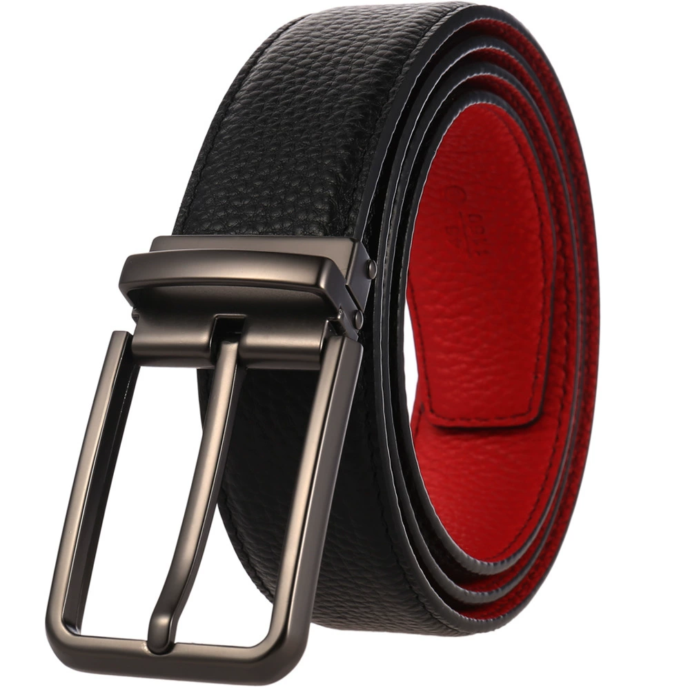 Leather belt for leisure, cowhide
