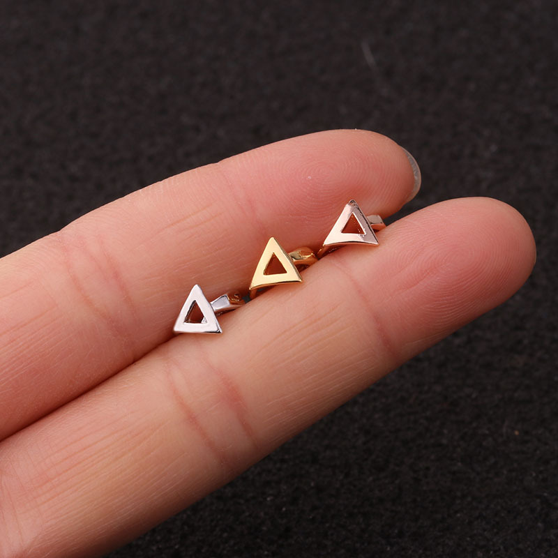 Fashion Mini Earrings Love Heart-shaped Zircon Earrings Wholesale display picture 10