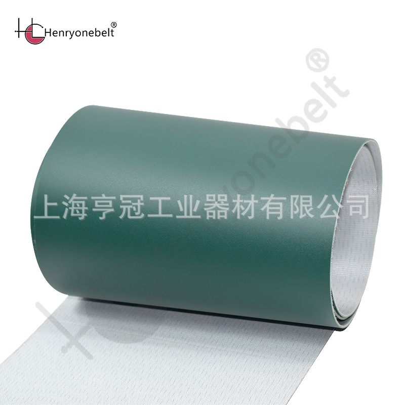 henryone 工厂店墨绿色pu输送带轻型工业皮带流水线传送带HUD22