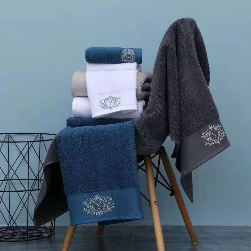 纯棉加厚深色浴巾定制 全棉加厚素色断档浴巾 500克|ms