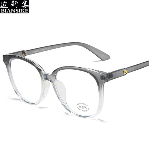 Foundation makeup anti-blue light Han version TR90 stylish glasses frame unisex large frame non-prescription glasses 30041