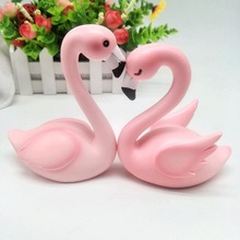 创意火烈鸟摆件 烘培蛋糕配件 汽车用品 家居酒柜 桌面摆件