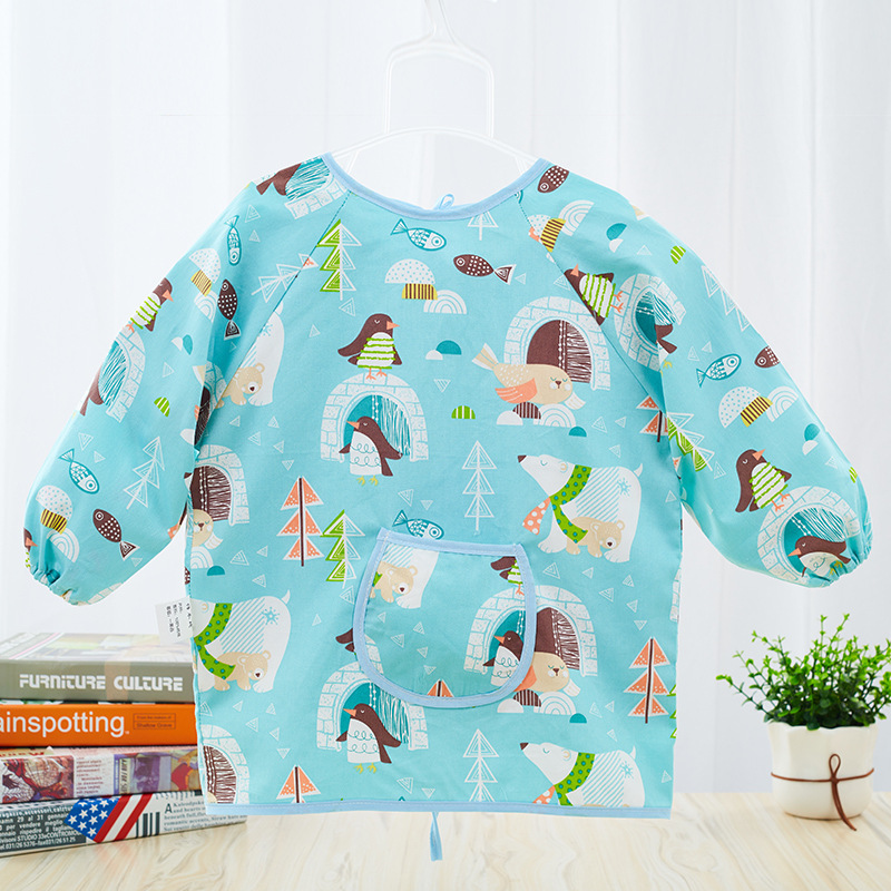 2020 New winter baby Baby children Long sleeve Burqa apron Dinner jacket Bibs Manufactor wholesale