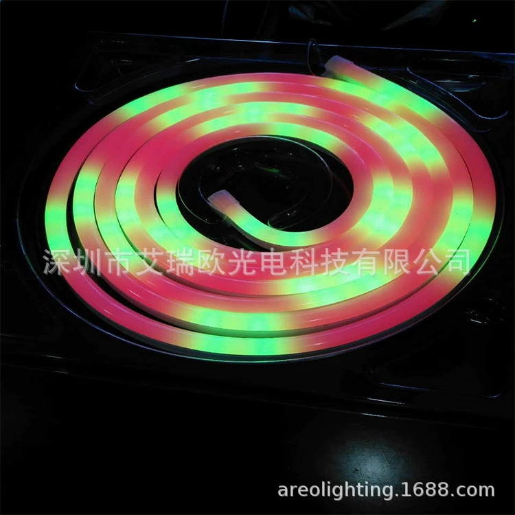Цветная RGB силиконовая неоновая лампа LED лента уличная водонепроницаемая яркая декоративная светящаяся надпись фантазийная лампа бар