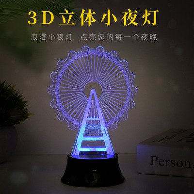 3d Nightlight originality girl customized Mini Activities Gift LED Dynamic Table lamp Plug in bedroom Bedside lamp