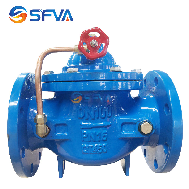 100X球墨铸铁遥控浮球阀 法兰水利控制阀 遥控浮球阀 盛丰阀门牌