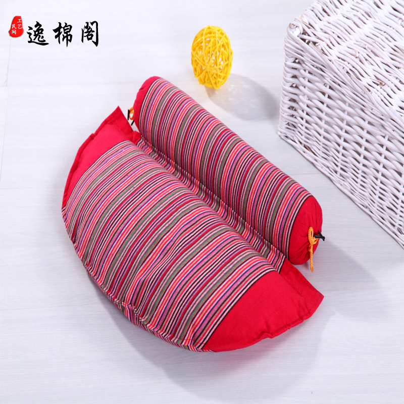 Manufactor wholesale Semicircle combination pillow Buckwheat hull Filling pillow case Stall travel Will pin Ethnic style On behalf of