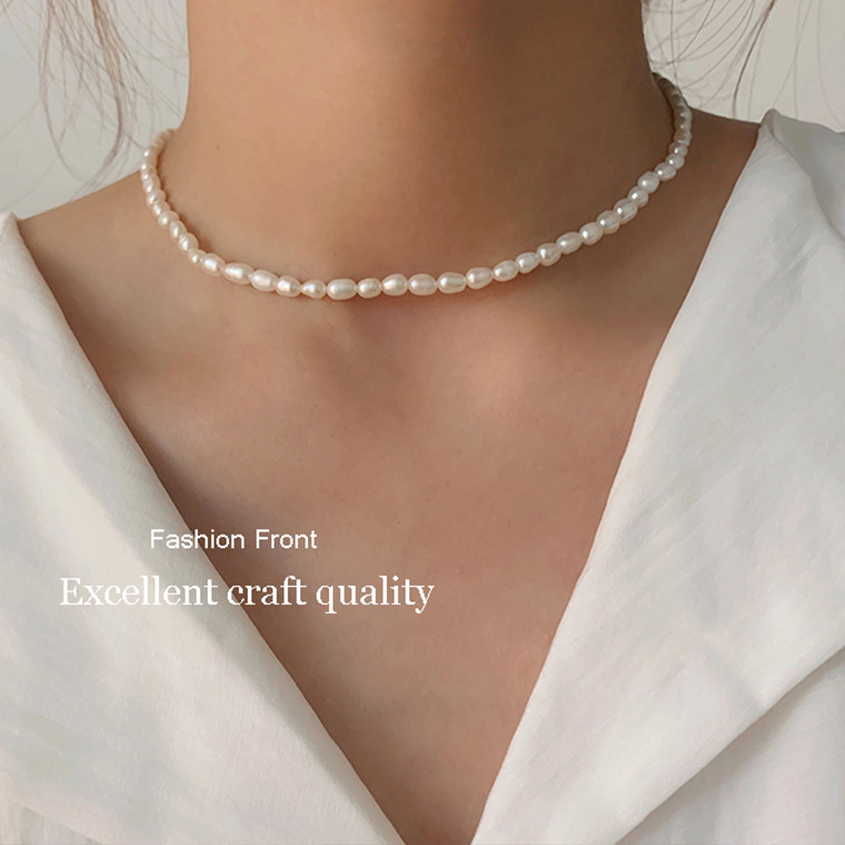 Elegant Geometric Pearl Necklace 1 Piece display picture 1