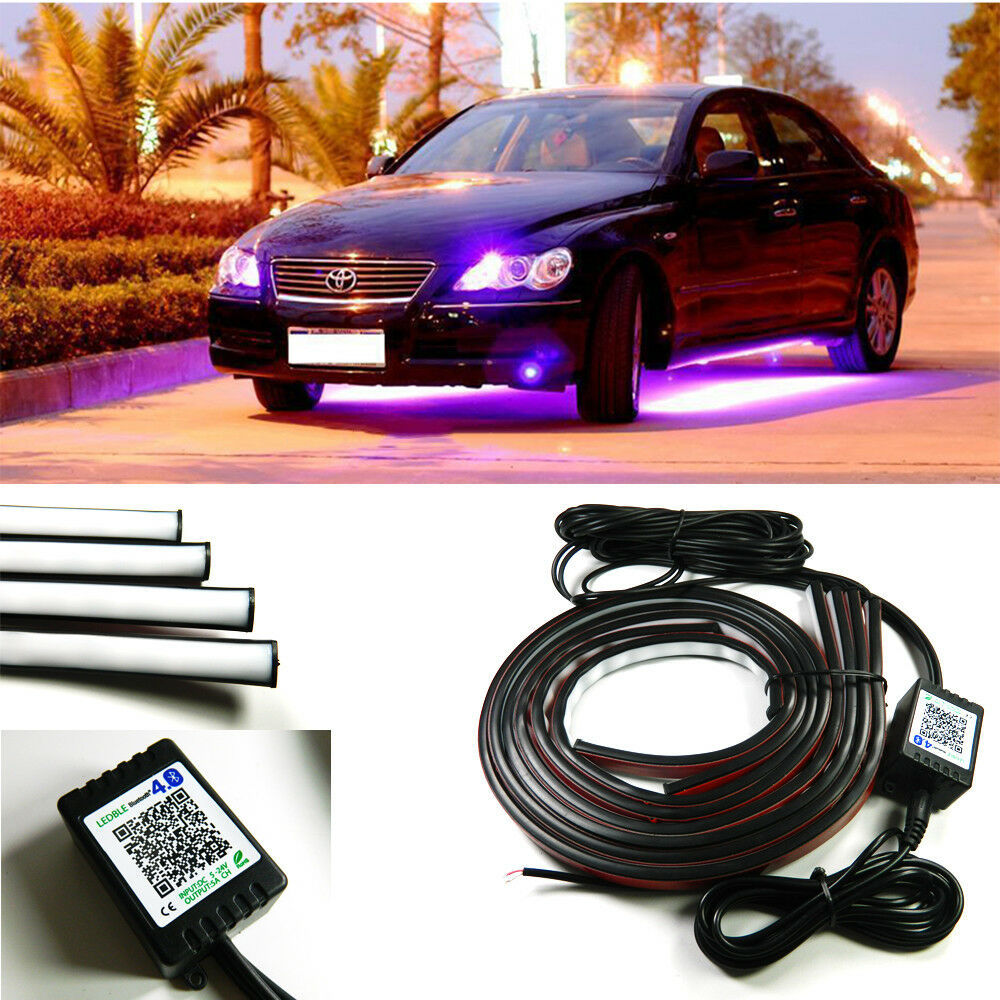 lámpara de chasis de automóvil corriente lámpara de caballo decoración luz de atmósfera led chasis de neón aplicación de control de APP