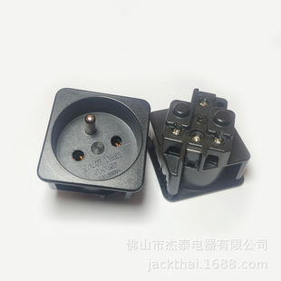 JT-F45 French power socket, 45 * 45MM snap-on Socket, cabinet power socket, chassis