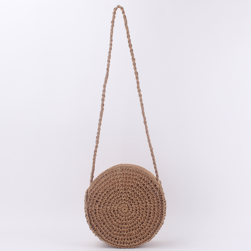 Beach Style Woven  Round Shoulder Bag display picture 4