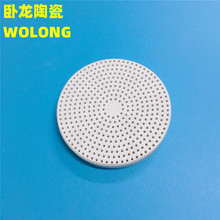 供应圆形多孔陶瓷板白色高铝板80孔细孔氧化铝陶瓷板绝缘装置瓷板