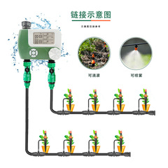 Cross-border outdoor landscape intelligent sprinkler system dual-channel controller agricultural irrigation timer mist watering device