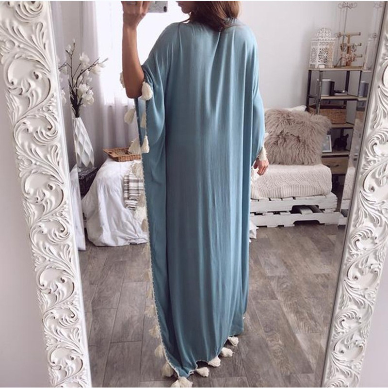 Women's Clothing Middle East Plus Size Robe Amazon V-neck Muslim Evening Dress Dress