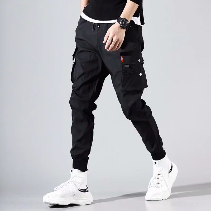  Summer thin brand trend casual trousers, Korean style