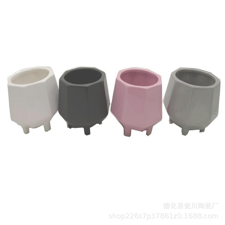 现代陶瓷工艺品多肉花盆家居摆设