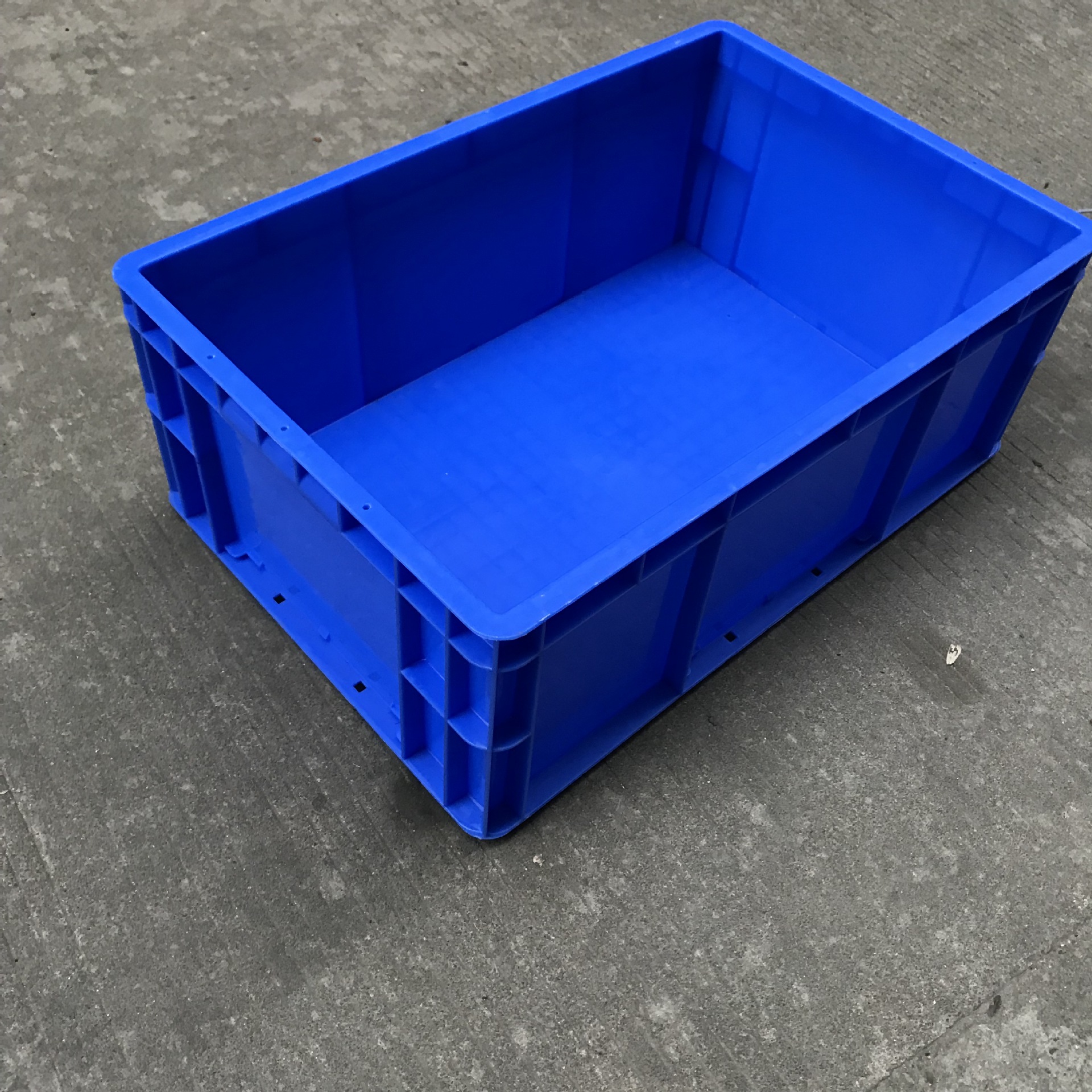 灰色 灰色EU4616汽车防静电欧标箱 600*400*170塑料周转箱 可印字