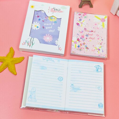 Cartoon 72k oil hand ledger creative cute quicksand hand ledger primary school student notebook book prizes wholesale