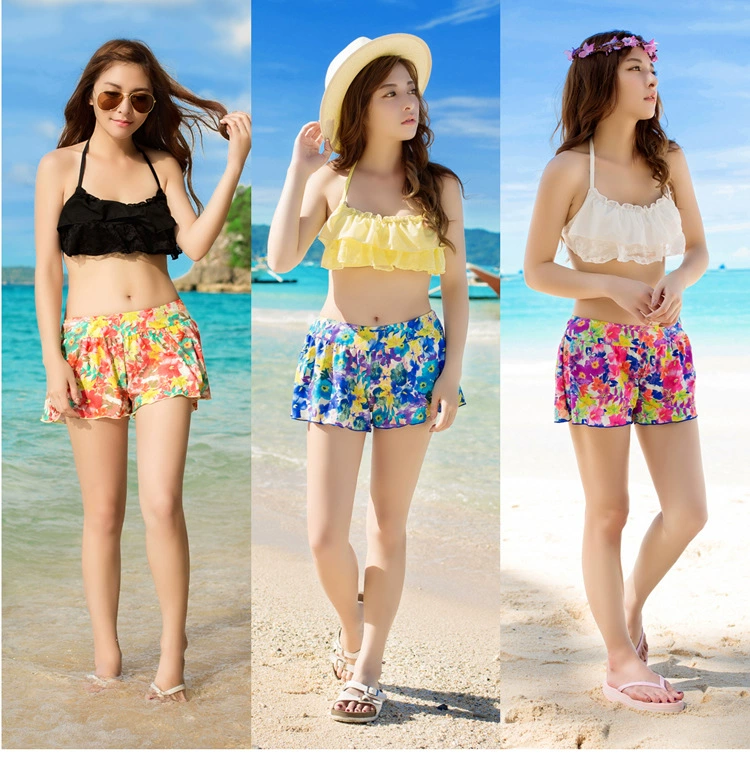 Sexy split set, beach swimwear, 3 piece set