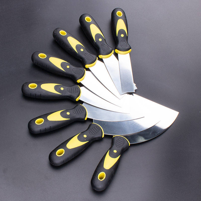 批刮灰不锈钢油灰刀工具套装不锈钢手柄 油漆工抹子刮腻子刀