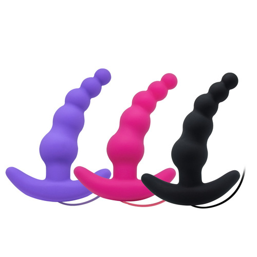Haochi Afra 10-channel amusing multi-bead variable frequency vibration anus plug massager sex toy for masturbation