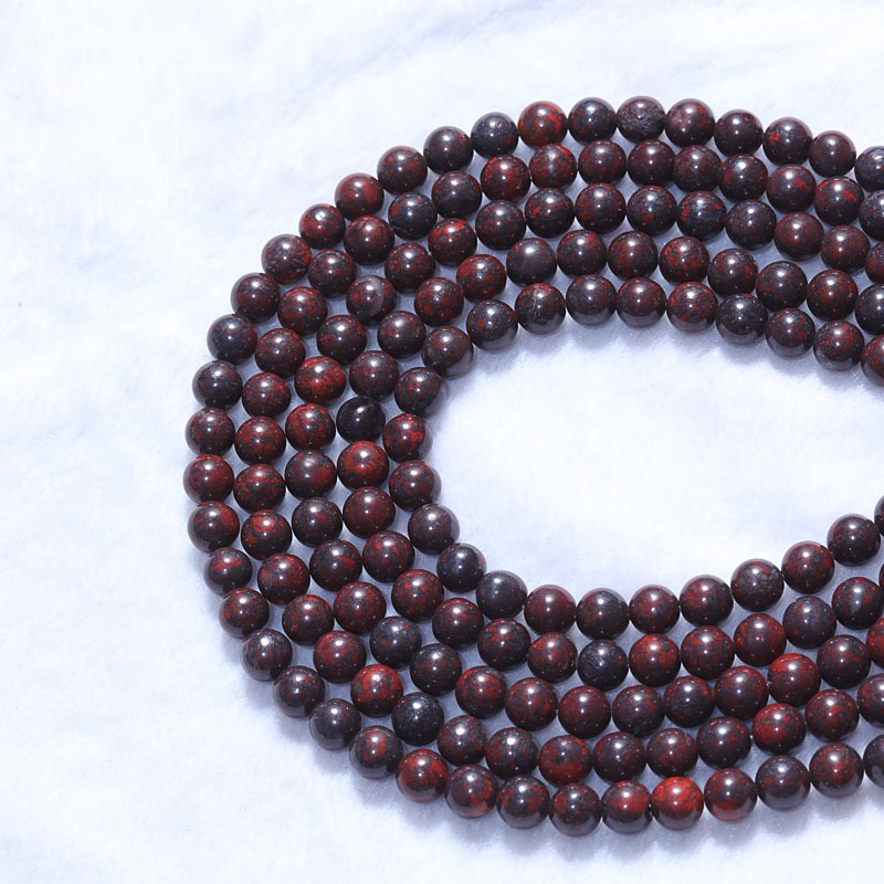 Natural Bloodstone Loose Beads Wholesale Diy Jewelry Accessories display picture 4