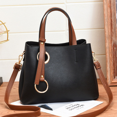 2020 new pattern Simplicity atmosphere Handbag Europe and America Retro High-capacity multi-storey Foreign trade Bag One shoulder Inclined shoulder bag