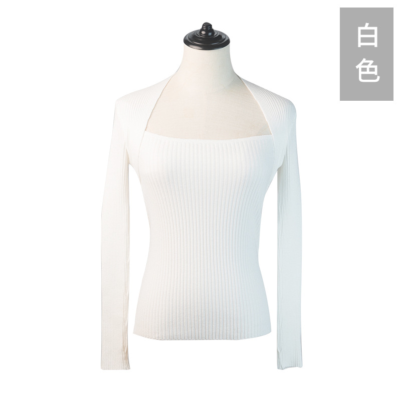 Ropa de práctica de baile suéter de mujer adulto adelgazamiento ropa de entrenamiento de Ballet de manga larga abrigo de punto cálido superior Otoño e Invierno