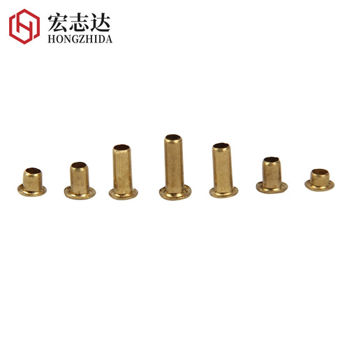 Copper rivets, hollow copper rivets, single pipe through-core copper rivets, soldered copper rivets, copper rivets for M1.7, M2, M3