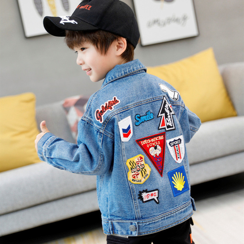 Children's Denim Clothing 2026 Spring New Stylish Casual Tops for Older Boys Korean Style Spring and Autumn Versatile Outerwear Trendy
