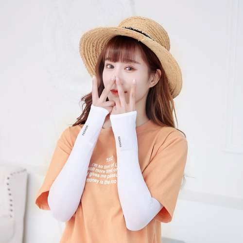 RAYA Ice Sleeves Women's Ice Silk Sun Protection Sleeves Men's Summer UV Protection Arm Gloves New Hand Sleeves Two Pairs