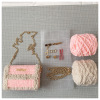 Net red hand seam woven bag DIY material self -made giving girlfriend weaving finished yarn making female cross -body bag