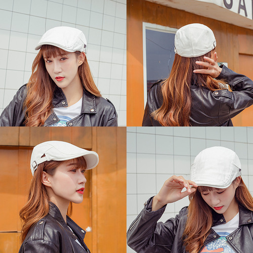 Korean Cotton Hat Summer Artist Beret Retro Men's Forward Hat Women's Japanese Style Autumn Winter Cross-border Outdoor