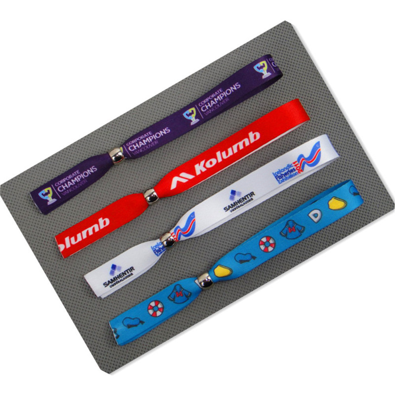 RPET thermal transfer wristband NBA star silicone bracelet disposable barbed satin satin wristband