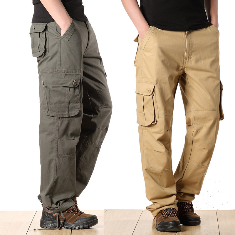 Pantalones de trabajo transfronterizos de AliExpress, pantalones de mono casual de algodón resistente al desgaste, seguro laboral juvenil, tamaño suelto