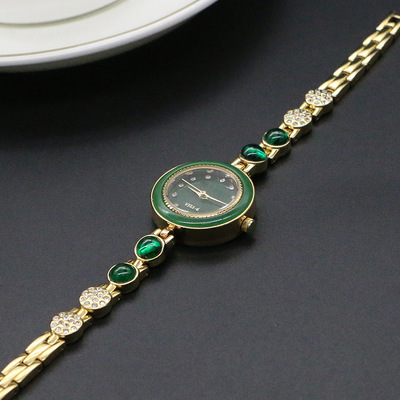 Beijing edge Emerald watch jade watch Imported Movement quartz Female watch waterproof watch Manufactor wholesale
