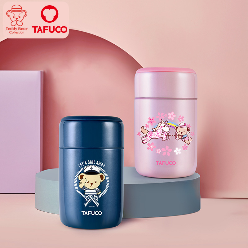 泰福高(TAFUCO)卡通焖烧杯316不锈钢儿童粥桶学生焖烧壶T5550