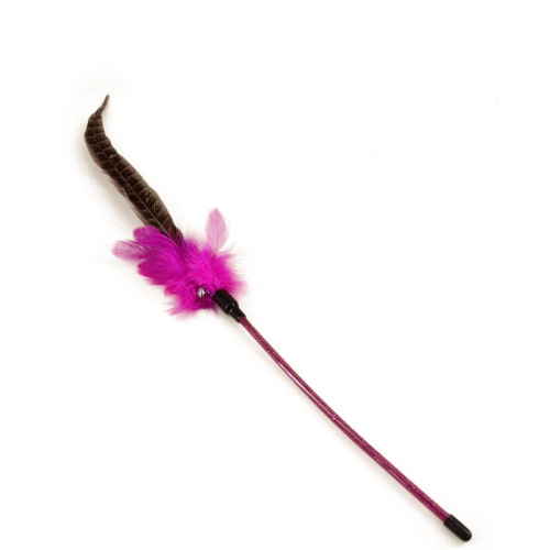 Wholesale of pet supplies, cat toys, hemp rope, cat teasing rod, feather bell, boredom relief, interactive new mouse and cat teasing stick