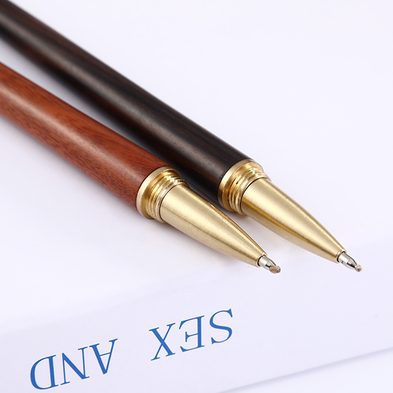 Fábrica en stock pluma de metal pluma de gel pluma de publicidad pluma de regalo de negocios pluma de madera de latón Logotipo de letras