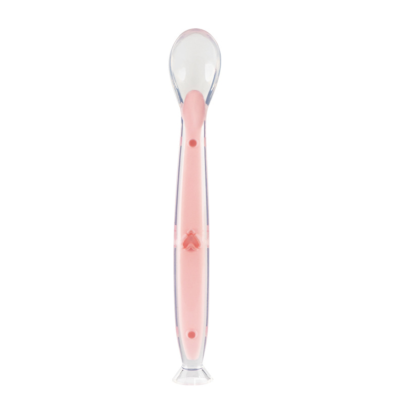 Silicone spoon baby spoon full silicone spoon feeding spoon silicone spoon package spoon factory direct supply spoon