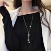 Necklace, sweatshirt, long sweater, universal decorations, simple and elegant design, light luxury style, 2024 years